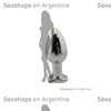 Plug anal con forma de corazon, vibracion y control remoto Medium